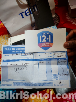 Tecno Camon 40 Pro – Fresh Condition (Urgent Sale)